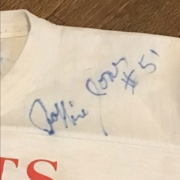 Rare 1980’s NY Giants Phil Simms X-Large Jersey signed by 5 1987 members - Picture 4 of 9